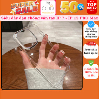 Ốp lưng iphone trong suốt dành cho iphone 11 12 13 pro max iphone 7 plus 8 plus iphone x xr xs iphone 14 15 pro