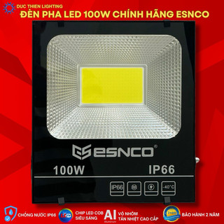 Đèn pha led 100W chuyên công trình ngoài trời chống nước IP66, vỏ nhôm đúc tản nhiệt tốt