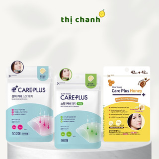 Miếng dán hỗ trợ giảm mụn olive young careplus scar cover spot patch / calming