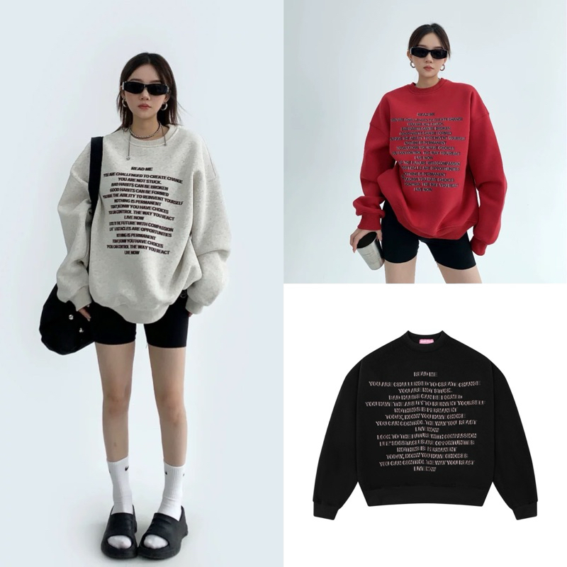 Áo sweater nỉ cao cấp