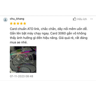 Dây Riser ADTLink hàng chính hãng 20cm 3.0
