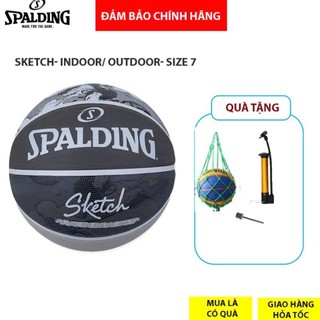 Quả bóng rổ spalding sketch 84-382z- indoor/ outdoor size 7-