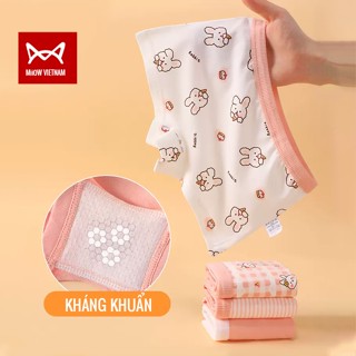 Quần lót bé gái Miiow combo 3 cái quần chíp cho bé từ 5 tới 14 tuổi chất liệu Cotton kháng khuẩn