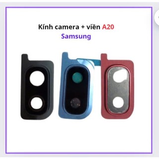 Kính camera samsung A20 có viền