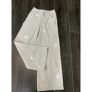 Quần jeans hoạ tiết gấu dễ thương hàng loại 1