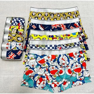 Combo 5 quần lót họa tiết , quần sip đùi in hình Doreamon,Shin,. chất liệu thun lạnh co giãn 4 chiều