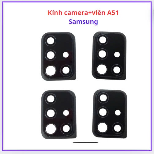 Kính camera samsung A51 có viền