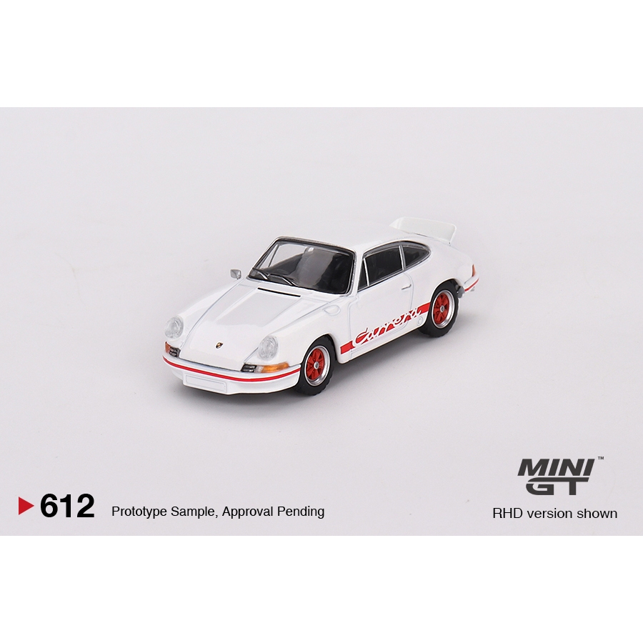MÔ HÌNH 1:64 MINI GT - Porsche 911 Carrera RS 2.7 Grand Prix White with Red Livery