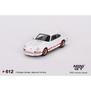  MÔ HÌNH 1:64 MINI GT - Porsche 911 Carrera RS 2.7 Grand Prix White with Red Livery 