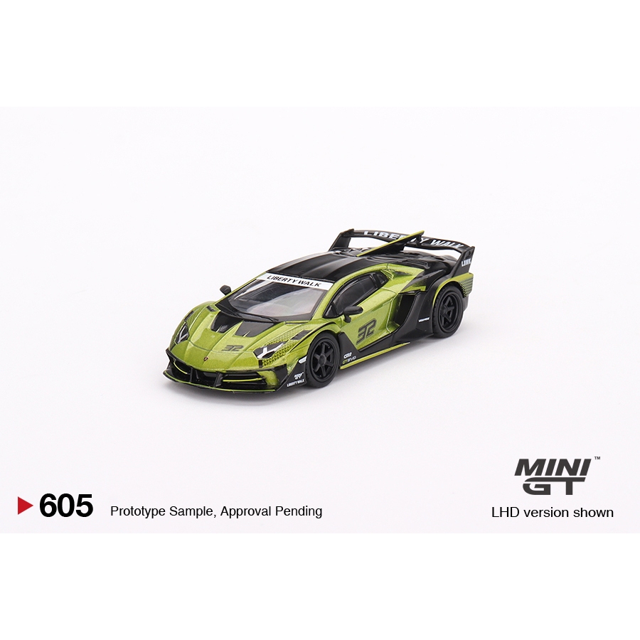 MÔ HÌNH 1:64 MINI GT - Lamborghini LB-Silhouette WORKS Aventador GT EVO Lime