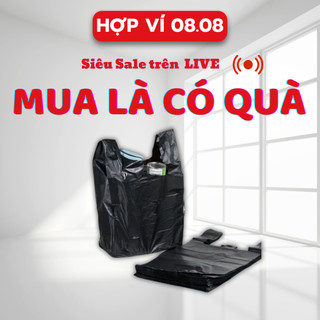Túi đựng rác, túi rác đen 1 kg, túi rác tự phân hủy chắc chắn dẻo dai, túi nilon đựng hàng khó rách