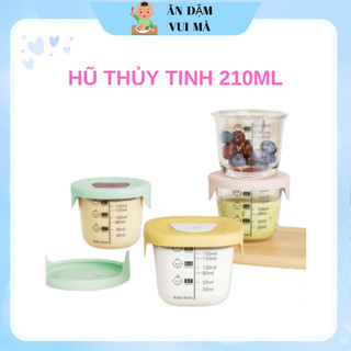 Hũ thủy tinh Hộp trữ đông ,Cốc nấu cháo cho bé dung tích to cho bé - Ăn Dặm Vui Mà
