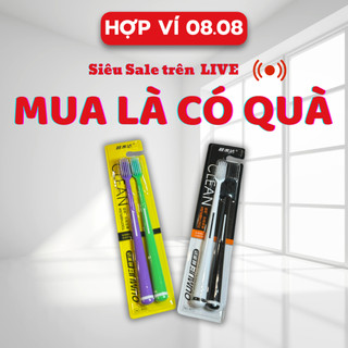 Bàn chải đánh răng Hàn Quốc set 2 chiếc tiết kiệm, bàn chải đánh răng cho bé, bàn chải đánh răng mềm