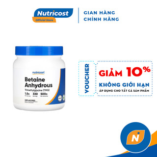 [Tem Kim Điền] NUTRICOST BETAINE ANHYDROUS Tăng Sức Bền, Cải Thiện Hiệu Suất Tập Luyện