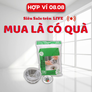 Túi lọc rác bồn rửa chén, túi lọc rác gói 100 chiếc tiện lợi, lưới lọc rác bồn rửa bát