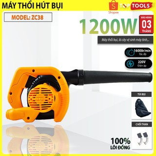 Máy thổi bụi, máy thổi hút 2 chiều, thổi bụi quán nét, công suất lớn 1200w, bảo hành 3 tháng