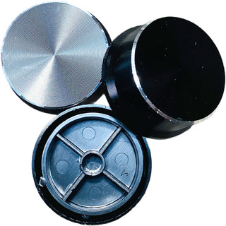 Núm volume nhôm đen 30x17x6mm