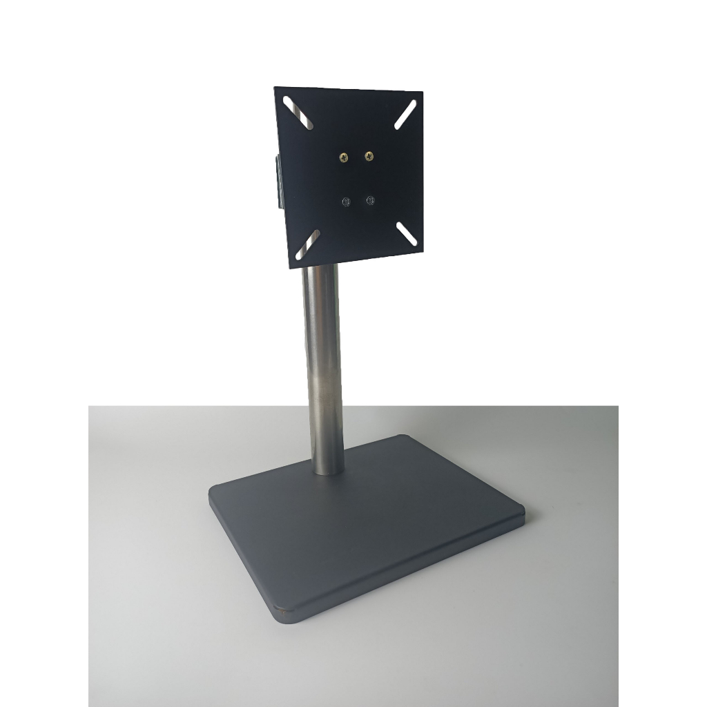 Chân màn hình LCD đa năng trụ Inox tròn, đế sắt