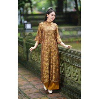 Set Áo Dài Cách Tân Dáng Suông Lụa Tằm