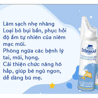 Xịt mũi cá heo Stérimar 100ml cho bé - Pháp - Bebe Sophie