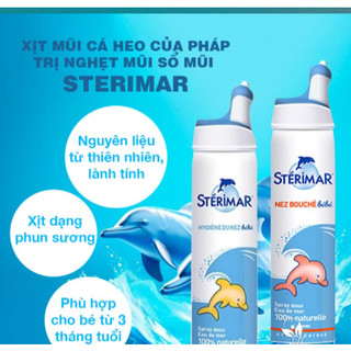 Xịt mũi cá heo Stérimar 100ml cho bé - Pháp - Bebe Sophie