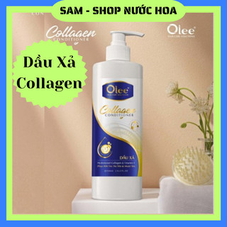 Dầu xả Collagen Olee Vitamin E giúp phục hồi tóc hư tổn, làm mềm mượt tóc cấp ẩm giảm khô xơ tóc- Chai 500ml- Sam Shop