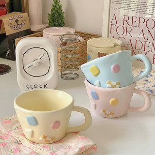 Cốc gốm màu Pastel Chụp ảnh Decor Hàn Quốc Marshmallow