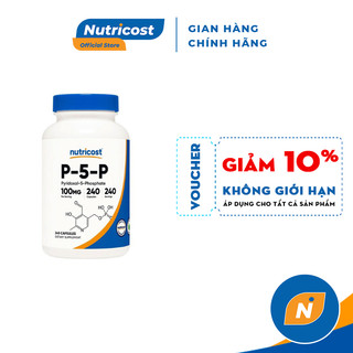 Hỗ trợ sức khỏe hệ thần kinh và hệ thống miễn dịch nutricost p-5-p 100mg 240 viên nhộng