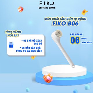   Livestream  Bàn chải tắm điện tự động FIKO B06 - Kèm 6 đầu chải - Bảo hành 6 tháng 