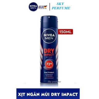 Xịt Khử Mùi Nivea Men Dry Impact 72H Cho Nam 150ml