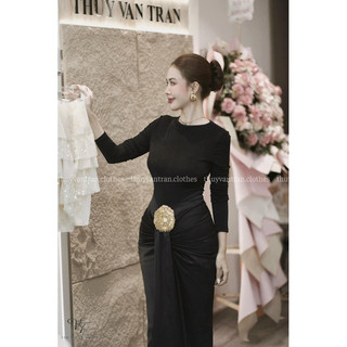Váy body nhún eo dự tiệc 𝐀𝐒𝐇𝐘𝐋𝐄𝐘 sẵn trắng