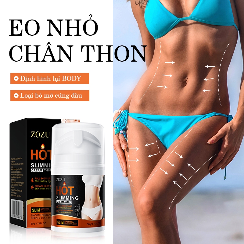 Kem tan mỡ bụng ZOZU hiệu quả kem tan mỡ toàn thân giảm cân, giảm rạn nứt, hỗ trợ giảm mỡ bụng, đùi, bắp tay chính hãng