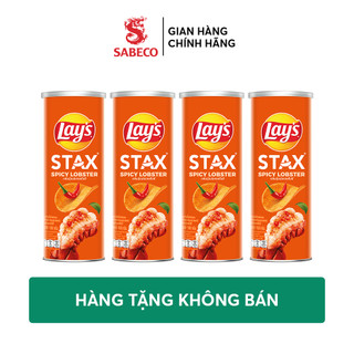 Combo 4 Hộp Lay's Stax tôm hùm nướng ngũ vị 100g
