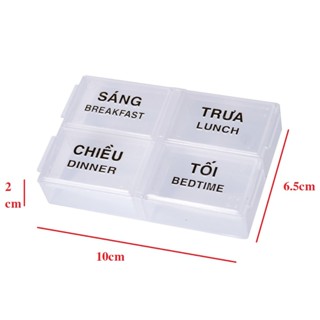  Hộp Chia Thuốc Mỗi Ngày Bỏ Túi Tiện Lợi 