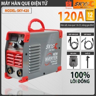 [TẶNG BỘ PHỤ KIỆN] Máy hàn điện tử mini MMA420, hàn que 1.6-3.2ly, máy hàn gia đình giá rẻ, HÀN SẮT, INOX,CÔNG NGHỆ ILBT