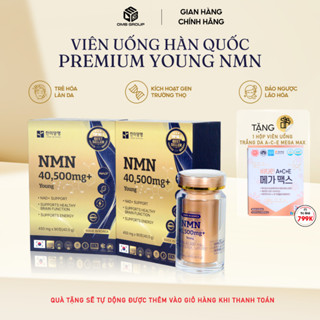   2 Hộp  Viên Uống Đẹp Da Đảo Ngược Lão Hóa YOUNG NMN 40500mg Hàn Quốc 