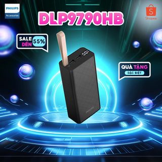 Sạc dự phòng philips dlp9790 30.000mah 2 usb-a sạc 22.5w , 1 usb-c 20w .