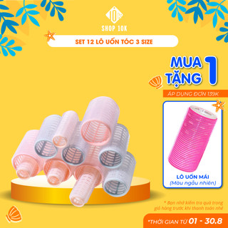 Lô cuốn tóc không dùng nhiệt, không gây hại, lô cuốn xoăn tự nhiên set 12 lô SHOP10K - SP005072
