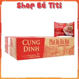 Thùng 30 Gói Phở BÒ/Gà Cung Đình Mới 73g Shop Bé Titi