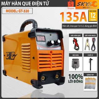 [TẶNG BỘ PHỤ KIỆN+ GĂNG TAY] Máy hàn điện tử dùng gia đình GT320, hàn kéo que 1.6-4.0, BẢO HÀNH 12 THÁNG