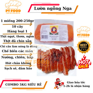 Lườn ngỗng hun khói, thịt xông khói, lườn ngỗng Nga xông khói loại ngon PT FOOD giao hỏa tốc HCM