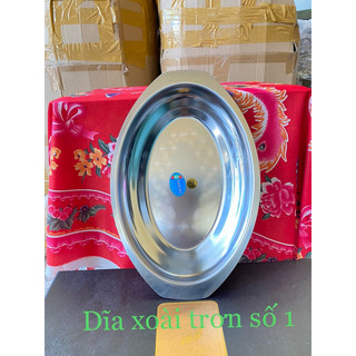 Combo tiết kiệm 3 dĩa Hột Xoài inox cao cấp, dĩa hấp cá