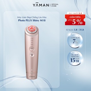 Máy chăm sóc da mặt, đẩy tinh chất, massage mặt chống lão hóa yaman photo plus shiny m18