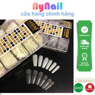 móng up thang " khay 500 móng full size , có 2 màu trong và đục "