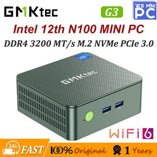  GMKtec G3 Máy tính mini Intel N100 DDR4 3200MHz M.2 PCIe 3.0 SSD Tối đa 3,4GHz Windows 11 Pro Máy tính để bàn WIFI6 