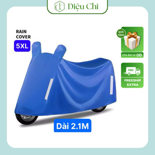 Bạt phủ xe máy che nắng mưa/chống bụi/có bọc trùm gương-bạt phủ xe máy phản quang vải dù cao cấp tặng túi
