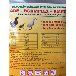 Sản phẩm ADE-Bcomlex- amino amin cho chăn nuôi.