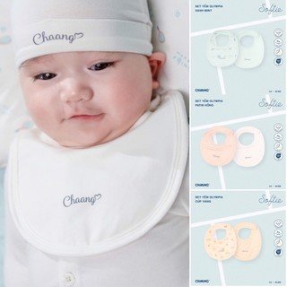 [CHÍNH HÃNG] Set 2 yếm tròn sơ sinh Olympia mềm mại Chaang