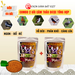  COMBO 2 GÓI CÁM THẢO DƯỢC TỔNG HỢP - HỘI SINH VẬT CẢNH ĐẤT VIỆT  2 gói - mỗi gói 500gram  