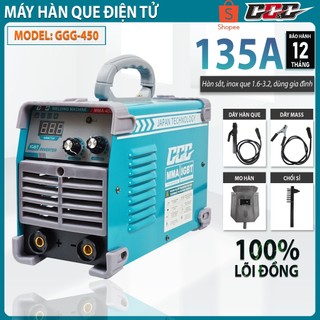 [TẶNG FULL PHỤ KIỆN] Máy hàn mini, máy hàn điện tử MMA450 hàn kéo que 1.6 -4.0mm - Lõi đồng 100%